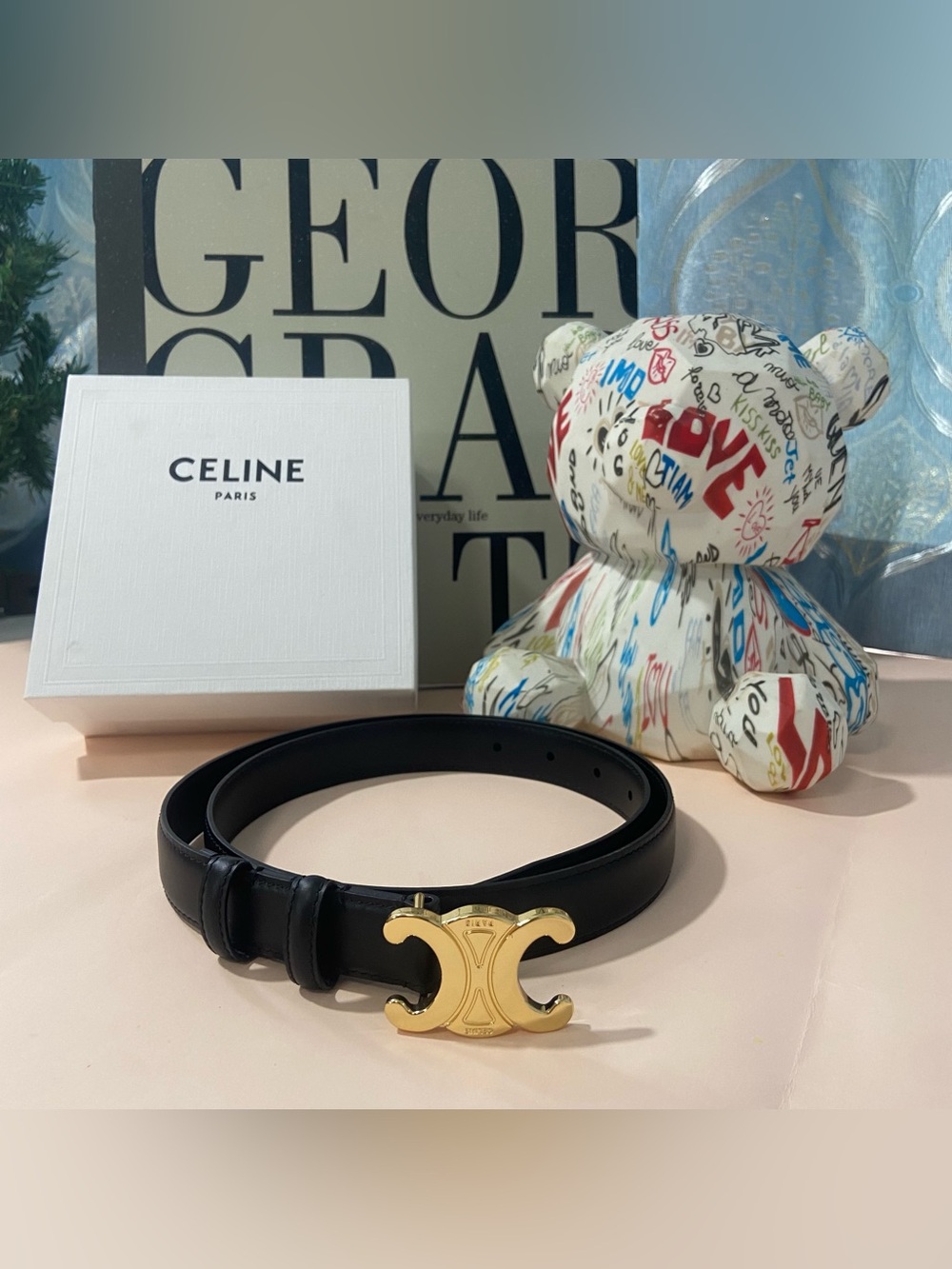 . Authentic Celine women's belt
